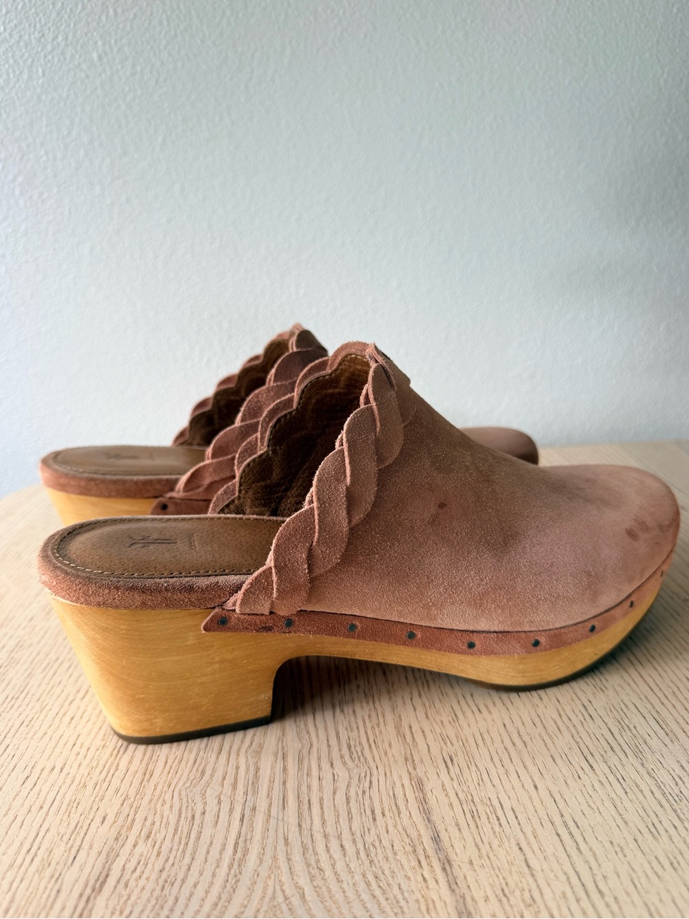Frye Mille braided suede mule clogs - Picture 4 of 11
